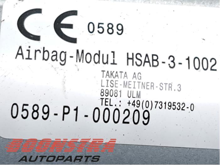 Airbag superior derecha de un Honda Civic (FK1/2/3) 1.6 i-DTEC Advanced 16V 2016