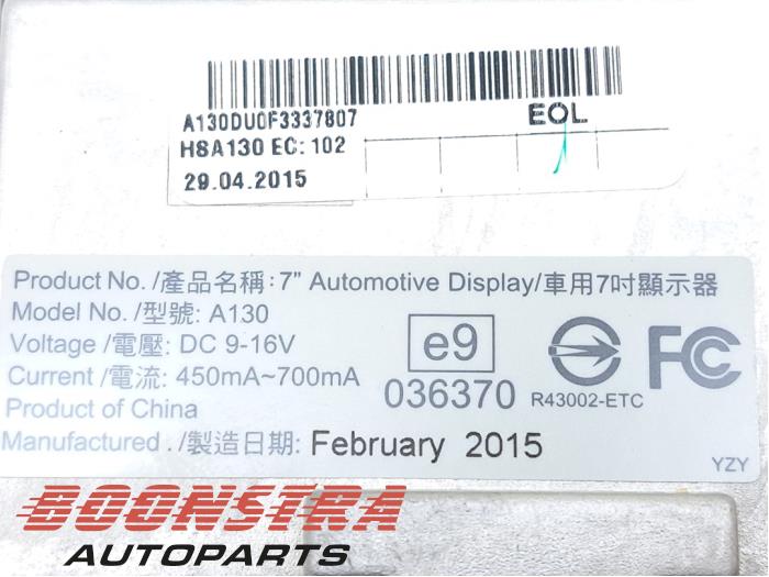 Wyswietlacz wewnetrzny z Audi A4 Avant (B8) 2.0 TDI 16V 2015