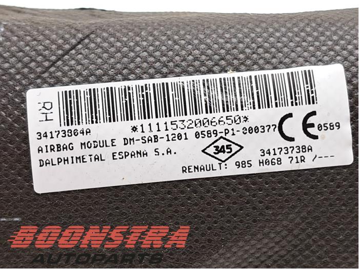 Seat airbag (seat) from a Dacia Duster (HS) 1.5 dCi 4x4 2016
