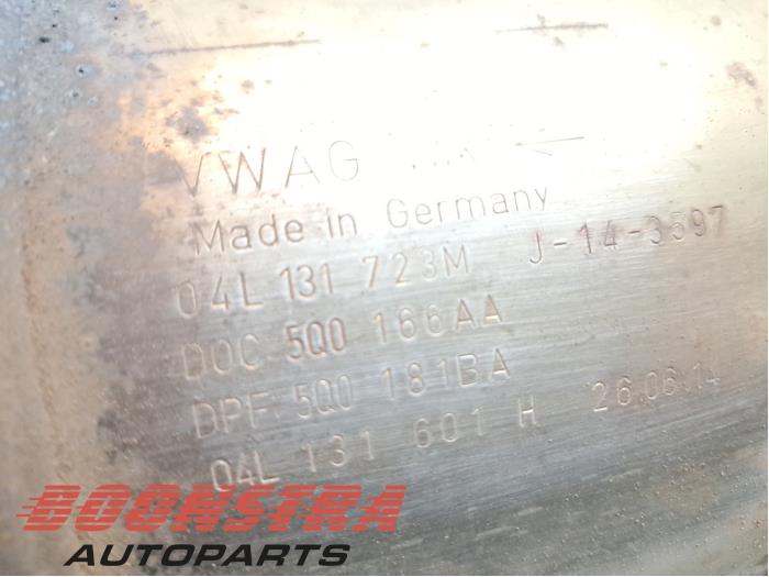 Particulate filter from a Volkswagen Golf VII Variant (AUVV) 1.6 TDI 16V 2014