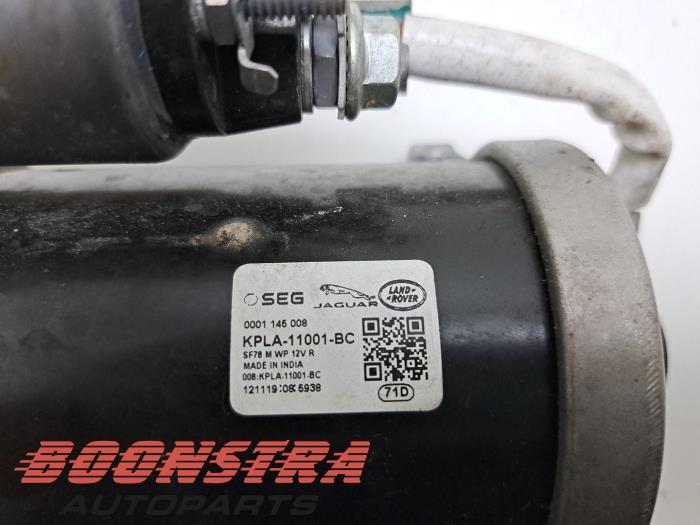 Startmotor från en Land Rover Range Rover IV (LG) 3.0 V6 P400 MHEV HST 2020