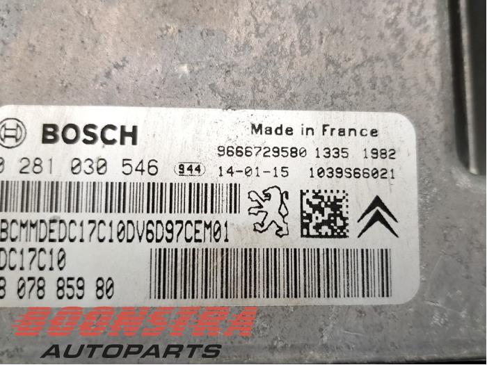 Engine management computer Peugeot Partner 1.6 HDI 90 - 631332 9H06 BOSCH