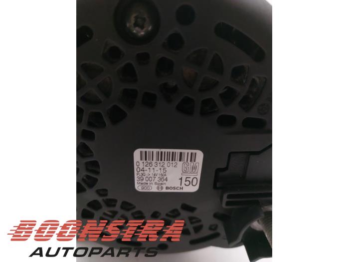 Dynamo from a Opel Corsa E 1.3 CDTi 16V ecoFLEX 2016