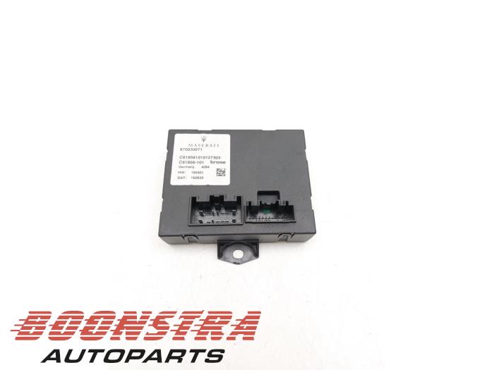 Używane Modul silnika tylnej klapy Maserati Quattroporte VI 3.0 Diesel Cena € 114,95 Procedura marży oferowane przez Boonstra Autoparts