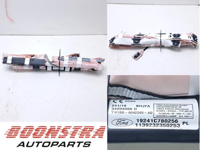 Używane Kurtyna lewa Ford Fiesta 7 1.0 EcoBoost 12V 100 Cena € 124,95 Procedura marży oferowane przez Boonstra Autoparts