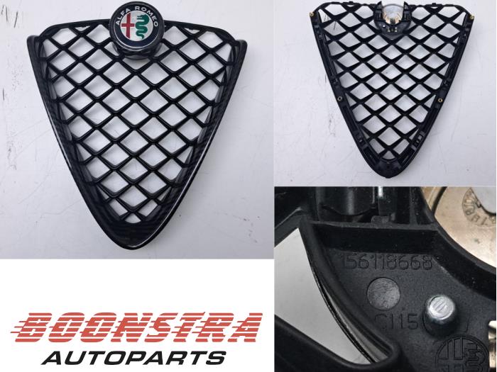 Używane Grill Alfa Romeo Giulia (952) 2.9 Bi-Turbo V6 24V Quadrifoglio Verde Cena € 149,95 Procedura marży oferowane przez Boonstra Autoparts