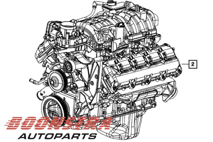 Gebrauchte Motor Dodge 1500 Crew Cab (DS) 5.7 Hemi V8 4x4 Preis € 3.986,95 Mit Mehrwertsteuer angeboten von Boonstra Autoparts