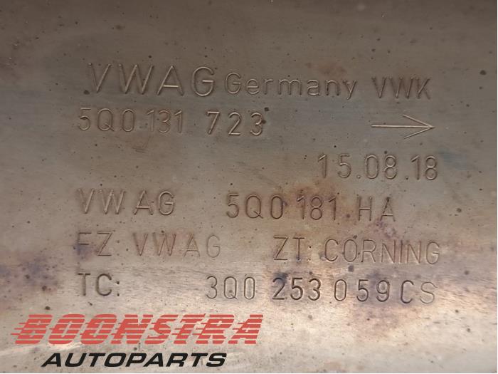 Katalysator van een Volkswagen Golf VII (AUA) 2.0 R 4Motion 16V 2019