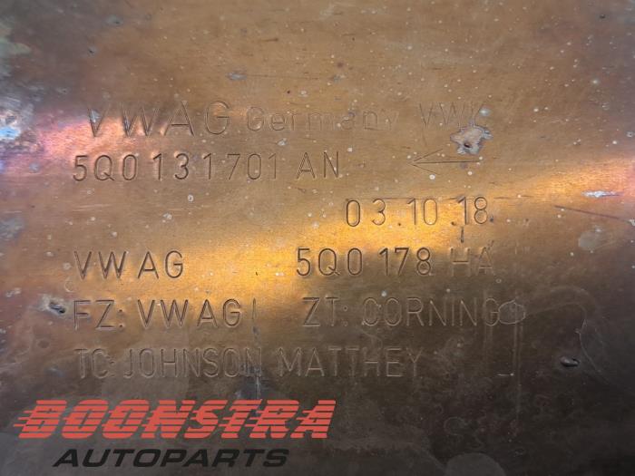 Katalysator van een Volkswagen Golf VII (AUA) 2.0 R 4Motion 16V 2019