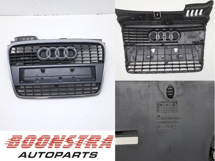 Używane Grill Audi A4 Avant (B7) 2.0 20V Cena € 169,00 Procedura marży oferowane przez Boonstra Autoparts