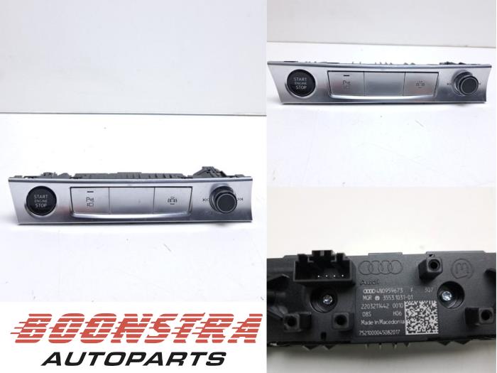 Używane Przelacznik Start/Stop Audi A6 Avant (C8) 2.0 16V 50 TFSI e Mild hybrid Quattro Cena € 39,95 Procedura marży oferowane przez Boonstra Autoparts