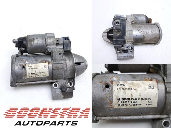 Begagnade Startmotor BMW 1 serie (F20) 118i 1.5 TwinPower 12V Pris € 24,95 Marginaltabell erbjuds av Boonstra Autoparts