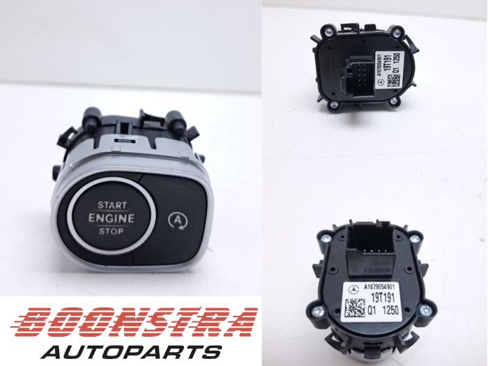 Używane Przelacznik Start/Stop Mercedes GLE (V167) 400d 2.9 4-Matic Cena € 24,95 Procedura marży oferowane przez Boonstra Autoparts