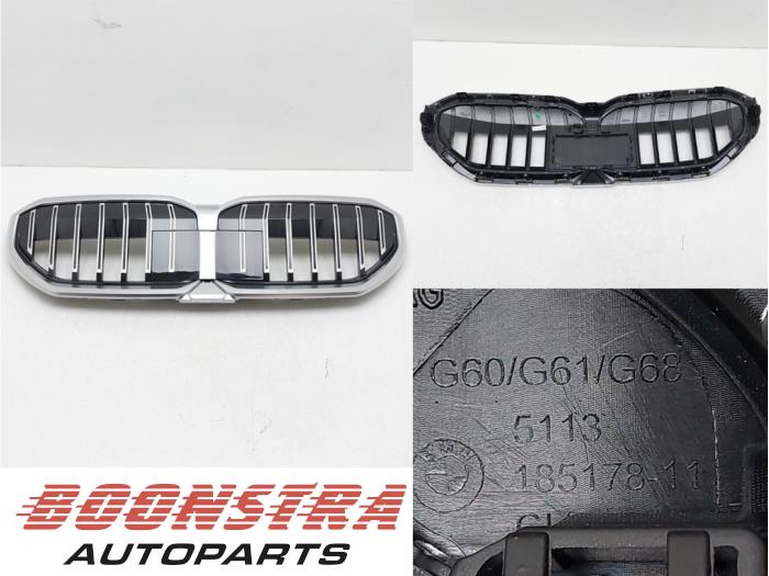 Używane Grill BMW 5 serie (G60) 520i 2.0 TwinPower Turbo 16V Cena € 299,95 Z VAT oferowane przez Boonstra Autoparts