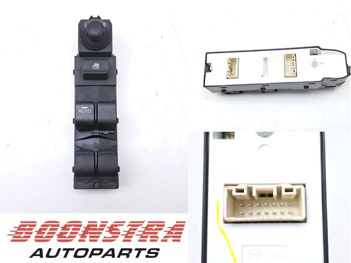 Usados Interruptor de ventanilla eléctrica Mazda 2 (DJ/DL) 1.5 SkyActiv-G 90 Precio € 67,95 Norma de margen ofrecido por Boonstra Autoparts