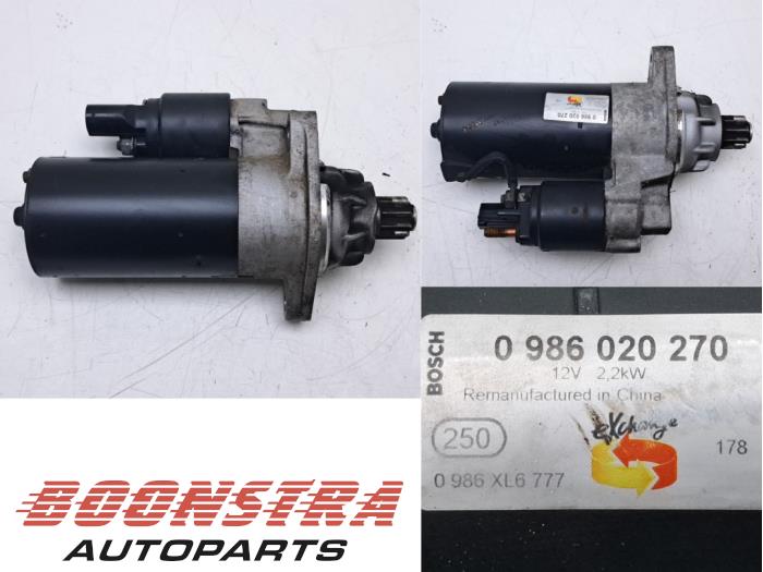 Gebrauchte Anlasser Volkswagen Transporter T5 2.5 TDi PF Preis € 42,29 Mit Mehrwertsteuer angeboten von Boonstra Autoparts