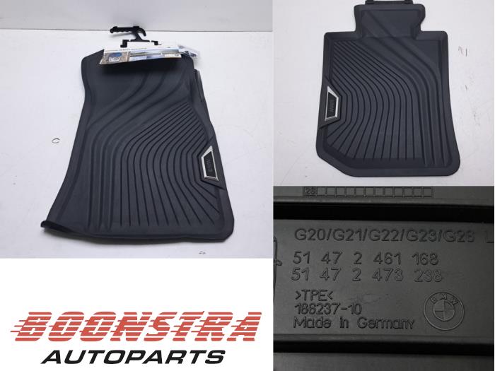Gebrauchte Matten Set BMW 3 serie (G20) 316d 2.0 TwinPower Turbo 16V Hybrid Drive Preis € 35,95 Margenregelung angeboten von Boonstra Autoparts