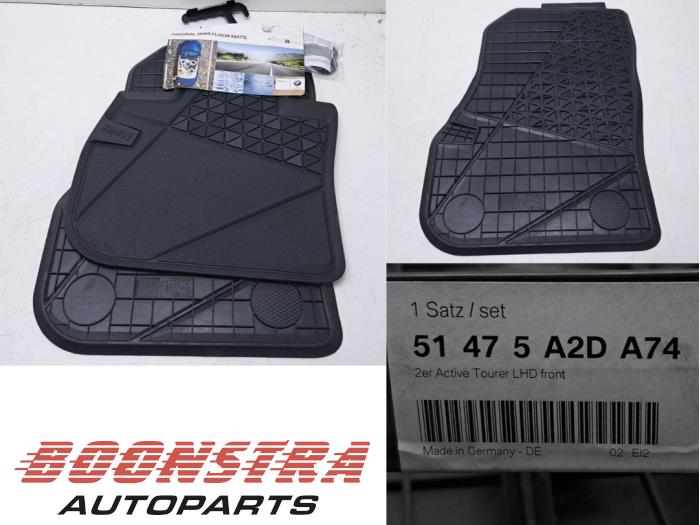 Neue Matten Set BMW 2 serie Active Tourer (U06) 216i 1.5 TwinPower Turbo 12V Preis auf Anfrage angeboten von Boonstra Autoparts