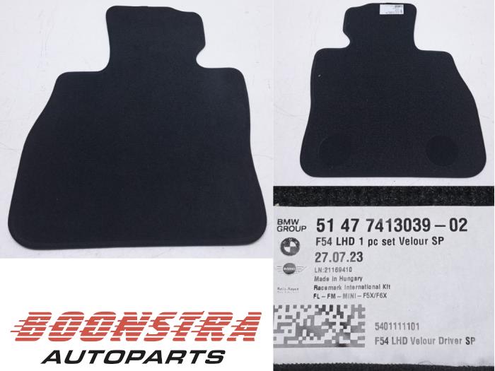 Neue Matten Set Mini Clubman (F54) 1.5 Cooper 12V Preis € 34,94 Mit Mehrwertsteuer angeboten von Boonstra Autoparts