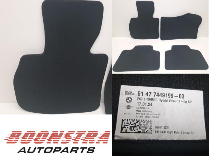 Gebrauchte Matten Set Mini Countryman (F60) 1.5 12V Cooper ALL4 Preis € 99,95 Margenregelung angeboten von Boonstra Autoparts