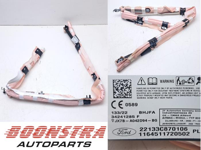 Używane Kurtyna prawa Ford Focus 4 Wagon 1.0 EcoBoost 12V Hybrid 155 Cena € 124,95 Procedura marży oferowane przez Boonstra Autoparts