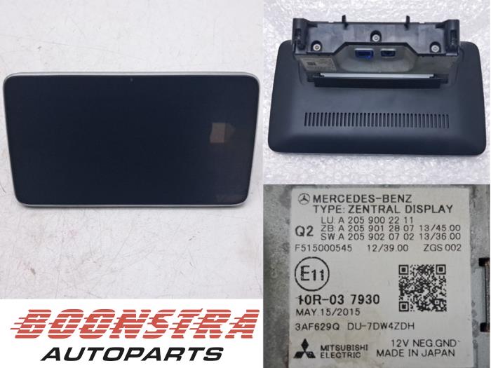 Begagnade Innerdisplay Mercedes C (W205) C-200 2.0 CGI 16V Pris € 124,95 Marginaltabell erbjuds av Boonstra Autoparts