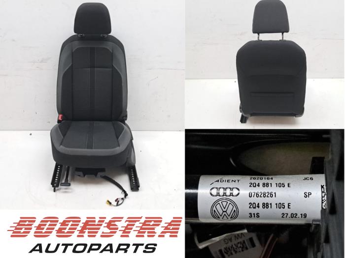 Gebrauchte Sitz links Volkswagen Polo VI (AW1) 1.0 TSI 12V Preis € 453,75 Mit Mehrwertsteuer angeboten von Boonstra Autoparts