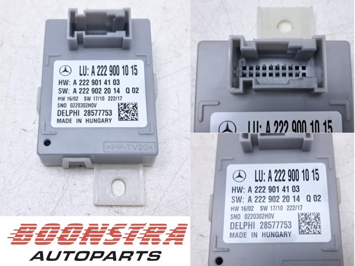 Begagnade Dator, belysningsmodul Mercedes E Estate (S213) E-220d 2.0 Turbo 16V 4-Matic Pris € 34,95 Marginaltabell erbjuds av Boonstra Autoparts