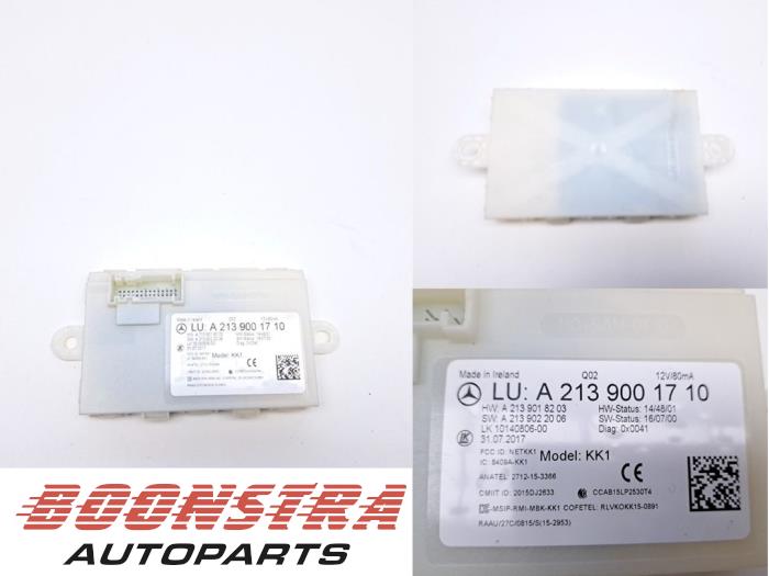 Używane Modul keyless vehicle Mercedes E Estate (S213) E-220d 2.0 Turbo 16V 4-Matic Cena € 39,95 Procedura marży oferowane przez Boonstra Autoparts
