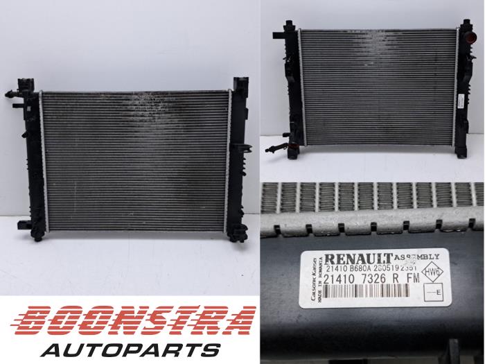 Usagé Radiateur Renault Clio IV (5R) 0.9 Energy TCE 90 12V Prix € 34,95 Règlement à la marge proposé par Boonstra Autoparts