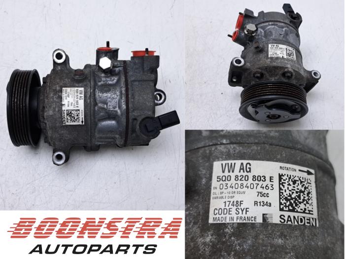 Usagé Compresseur de clim Seat Leon SC (5FC) 1.4 TSI ACT 16V Prix € 24,95 Règlement à la marge proposé par Boonstra Autoparts