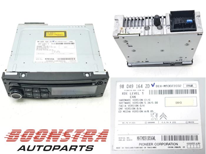 Używane Radio Peugeot 208 I (CA/CC/CK/CL) 1.0 Vti 12V PureTech Cena € 44,95 Procedura marży oferowane przez Boonstra Autoparts