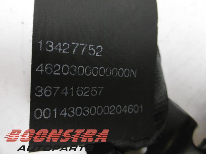 Rear seatbelt, left from a Opel Corsa E 1.0 SIDI Turbo 12V 2015