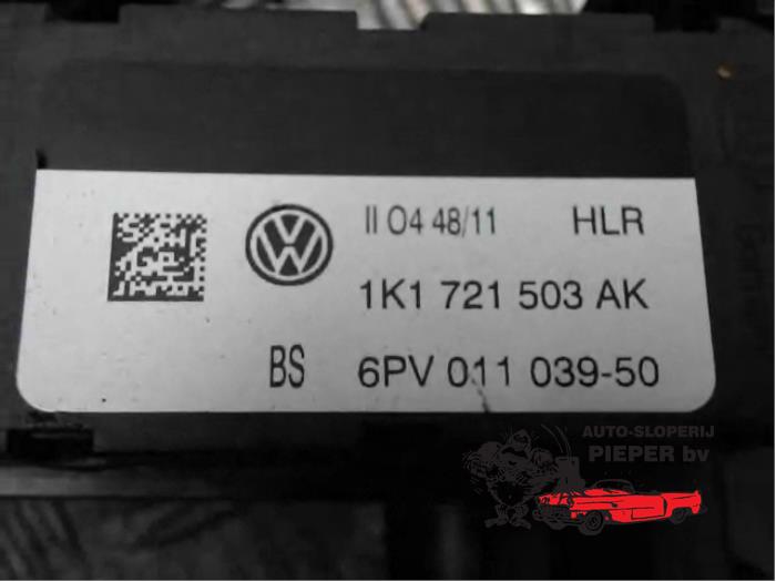 Pédale d'accélérateur d'un Volkswagen Golf VI (5K1) 1.2 TSI BlueMotion 2012