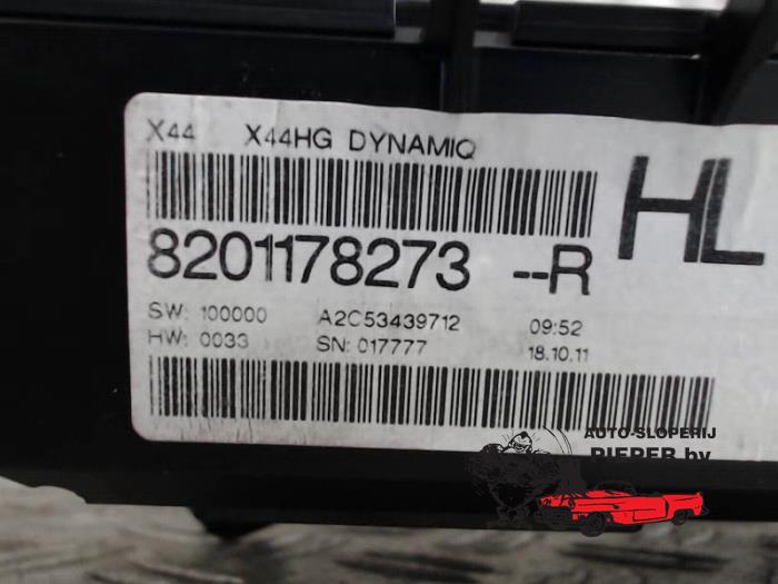 Odometer KM from a Renault Twingo II (CN) 1.2 16V 2012
