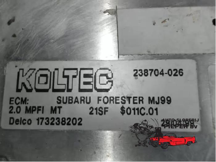Calculateur moteur d'un Subaru Forester (SF) 2.0 16V 1999