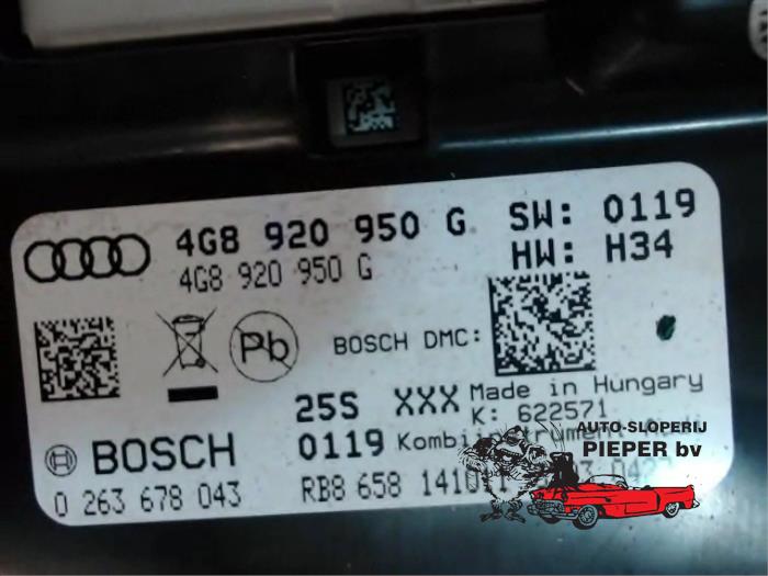 Cuentakilómetros de un Audi A6 (C7) 2.0 TDI 16V 2011