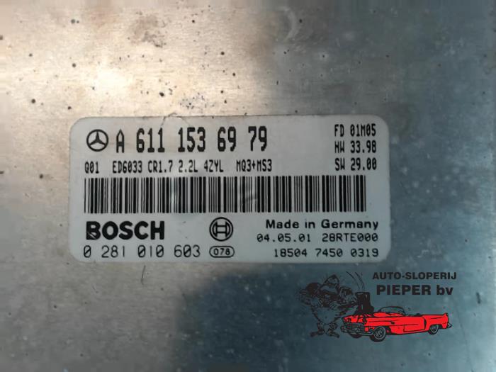 Ordenador de gestión de motor de un Mercedes-Benz Vito (638.0) 2.2 CDI 108 16V 2001
