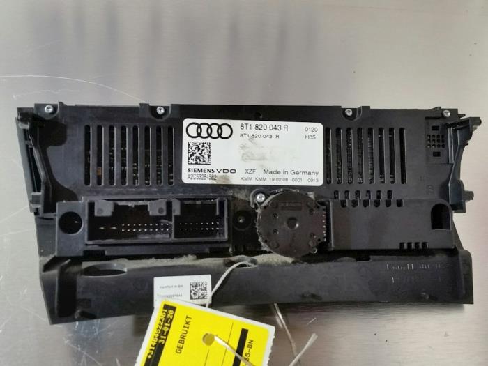 Heater control panel from a Audi A5 Quattro (B8C/S)  2008