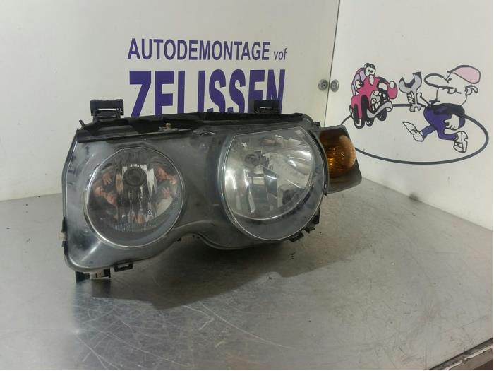 Używane Reflektor lewy BMW 3 serie Compact (E46/5) 316ti 16V Cena € 52,50 Procedura marży oferowane przez Zelissen V.O.F. autodemontage