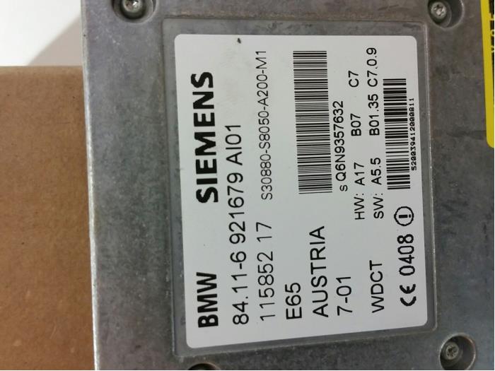 Begagnade Bluetooth-modul BMW 7 serie (E65/E66/E67) 735i,Li 3.6 V8 32V Pris € 105,00 Marginaltabell erbjuds av Zelissen V.O.F. autodemontage
