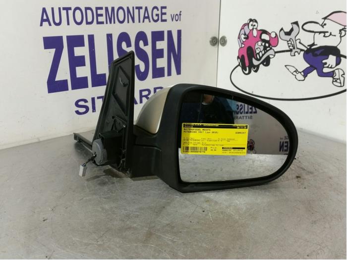 Wing mirror, right from a Mitsubishi Colt (Z2/Z3) 1.3 16V 2010