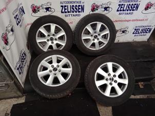 Used Set of sports wheels + winter tyres Volkswagen Caddy III (2KA,2KH,2CA,2CH) 2.0 SDI Price on request offered by Zelissen V.O.F. autodemontage
