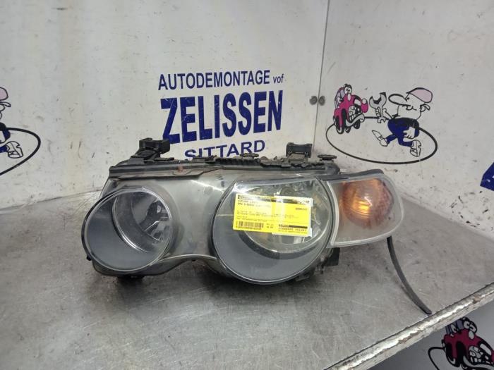 Używane Reflektor lewy BMW 3 serie Compact (E46/5) 316ti 16V Cena € 42,00 Procedura marży oferowane przez Zelissen V.O.F. autodemontage