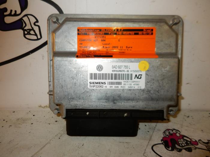 Used Automatic gearbox computer Volkswagen Touareg (7LA/7L6) 3.2 V6 24V Price on request offered by Zelissen V.O.F. autodemontage