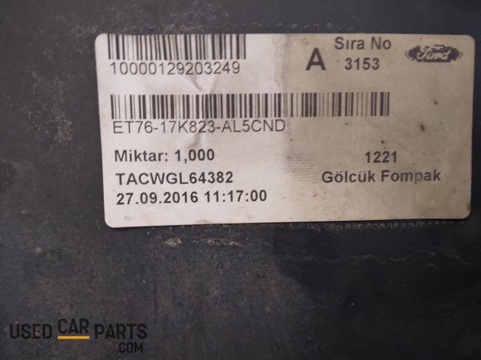 Rear bumper Ford Transit Courier 1.5 TDCi 75 ZWART - ET7617K823AL5CND