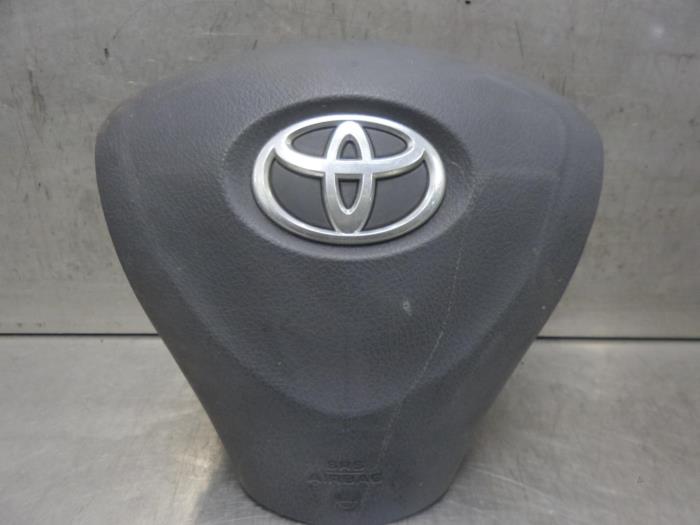 Left airbag (steering wheel) from a Toyota Auris (E15) 2.0 D-4D-F 16V 2007
