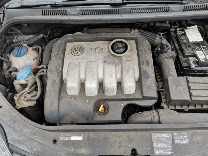 Motor van een Volkswagen Golf Plus (5M1/1KP) 1.9 TDI 90 2006