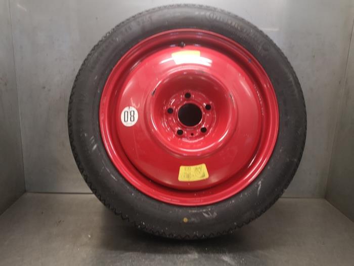 Space-saver spare wheel from a Peugeot 407 (6D) 1.6 HDi 16V 2008