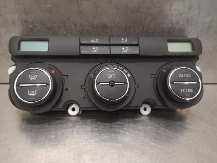 Heater control panel from a Volkswagen Golf Plus (5M1/1KP) 1.9 TDI 105 2005
